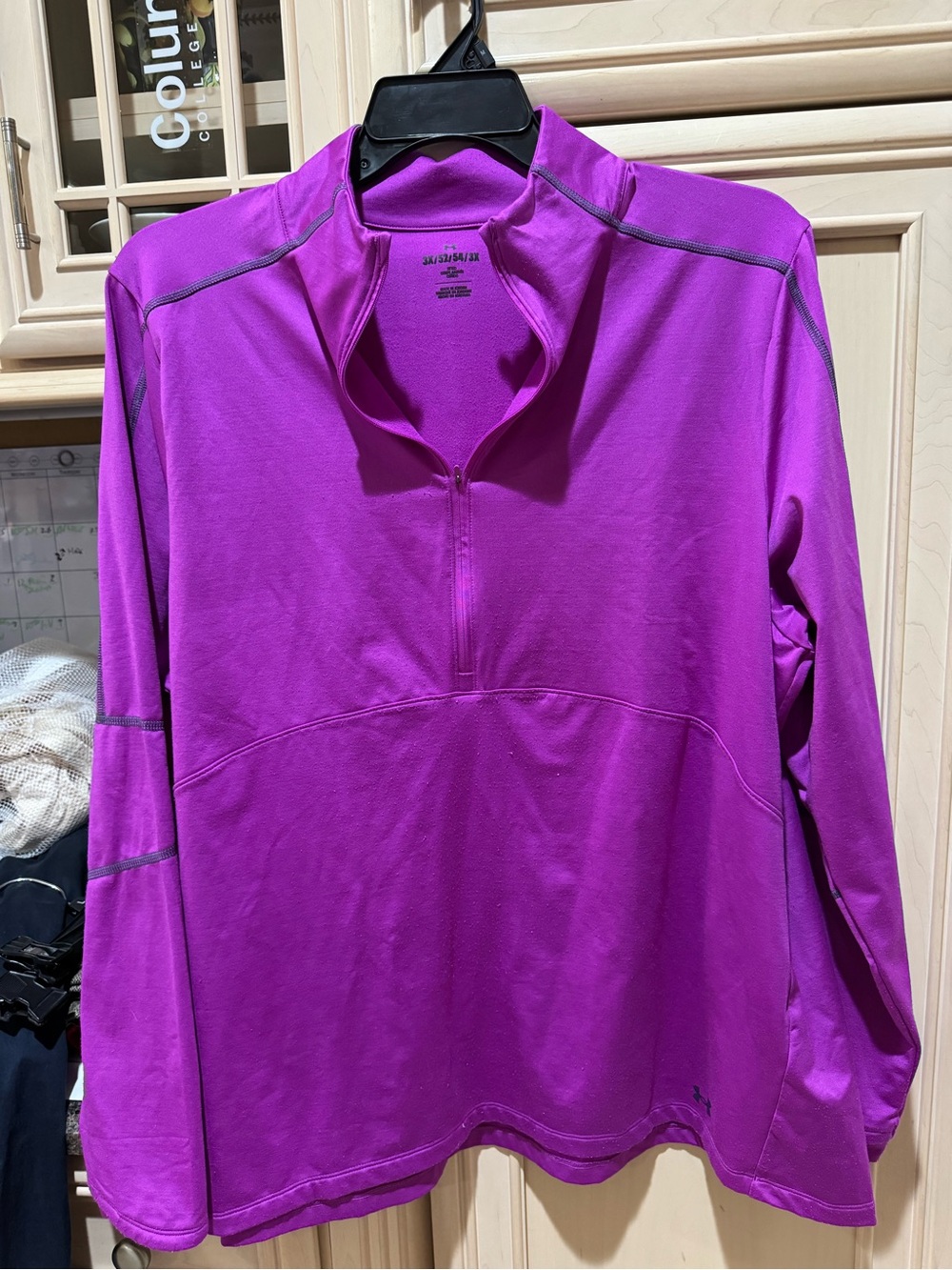Under Armour Women's Magenta Half-Zip Performance Pullover